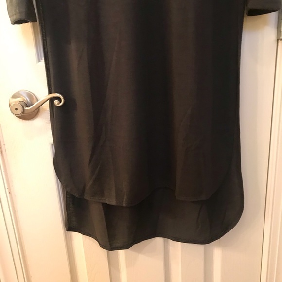 Gray Knee Length Tunic Size L NWOT - Picture 3 of 5